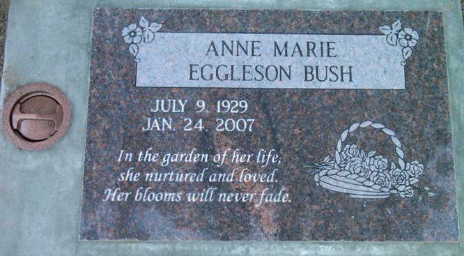 Mahogany flat granite marker