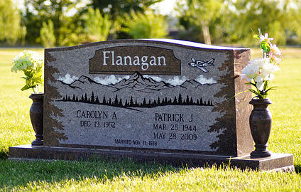 Granite memorial colors and finishes